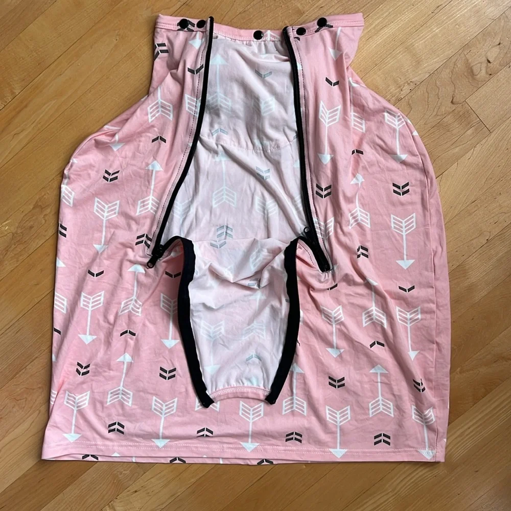 👼Amazlinen Amazing Life Pink Arrow Carseat Cover | Mesh Netting | Packable
